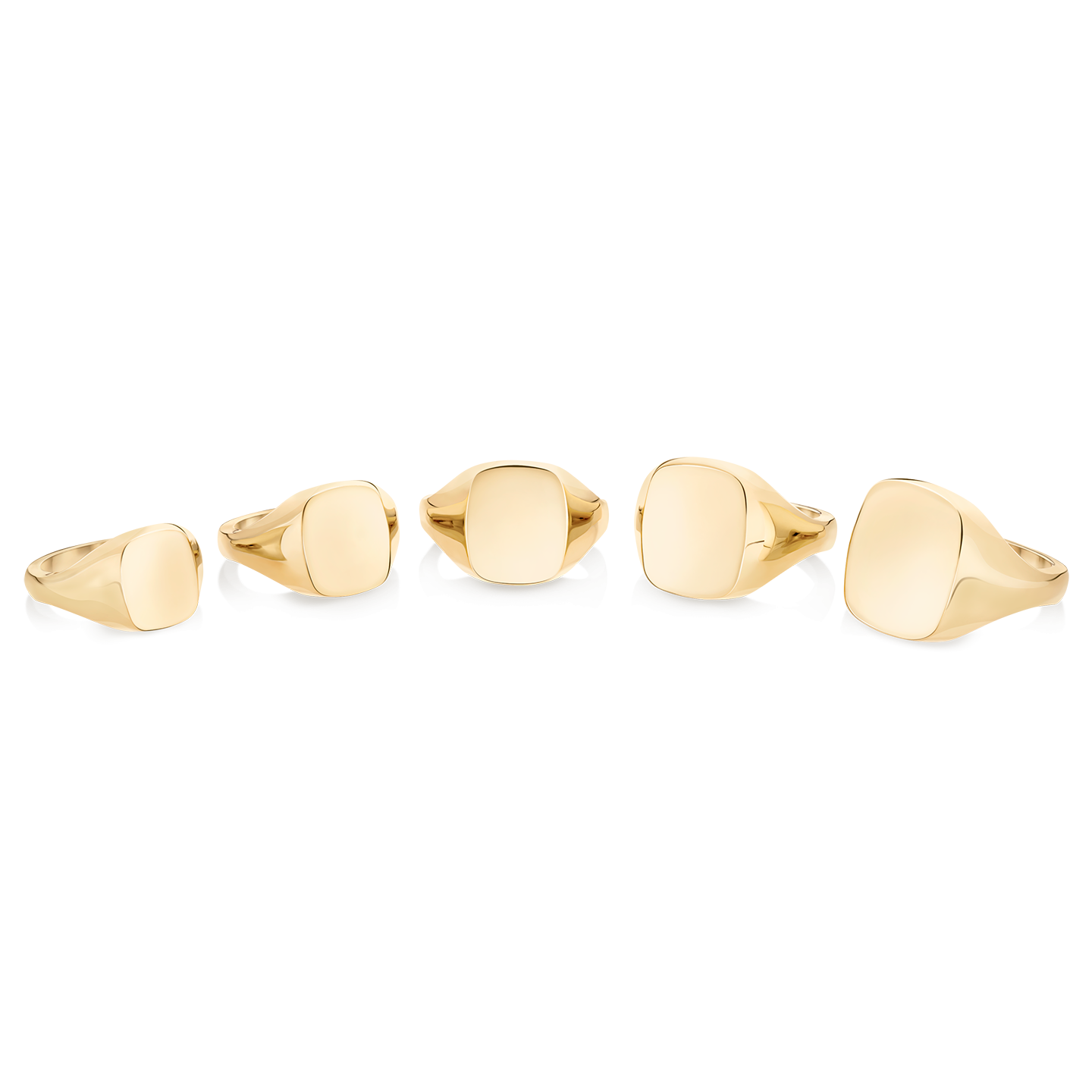 Cushion 55 Signet Ring SMO Gold