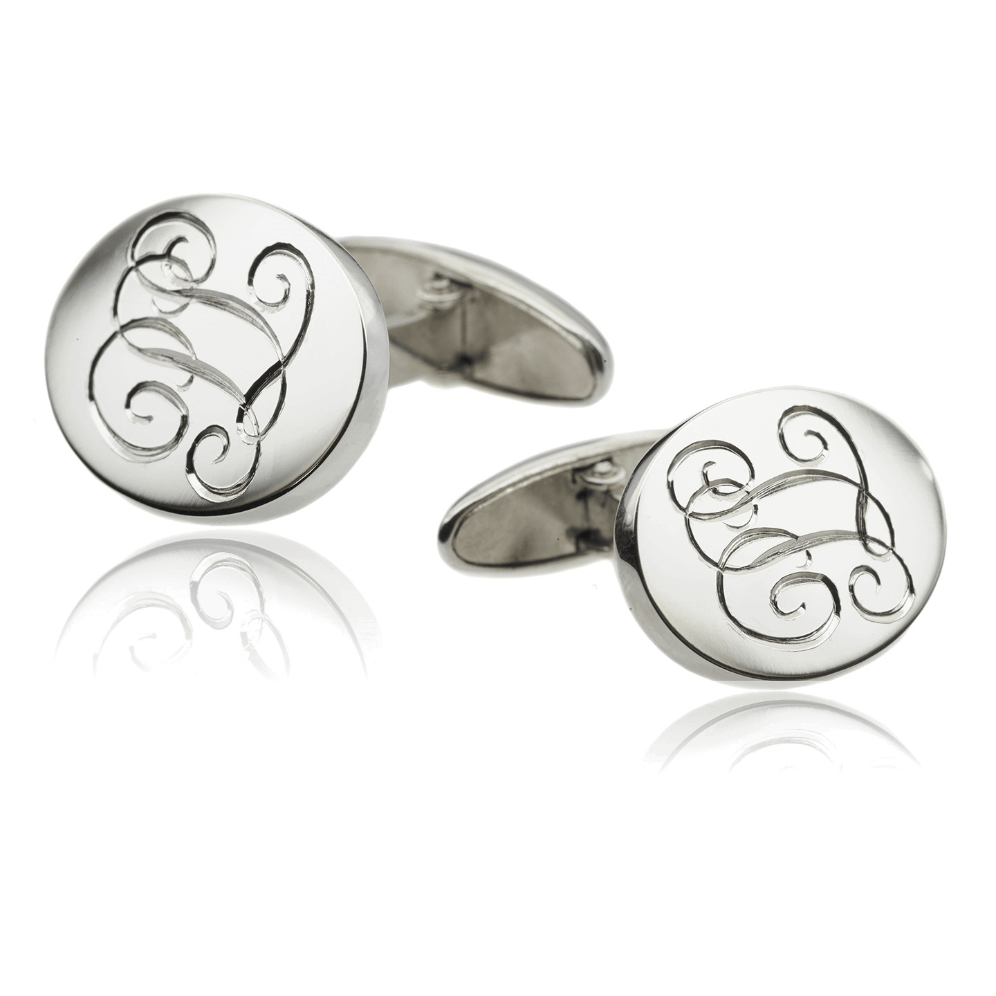 Sterling Silver Swivel Back Cufflinks