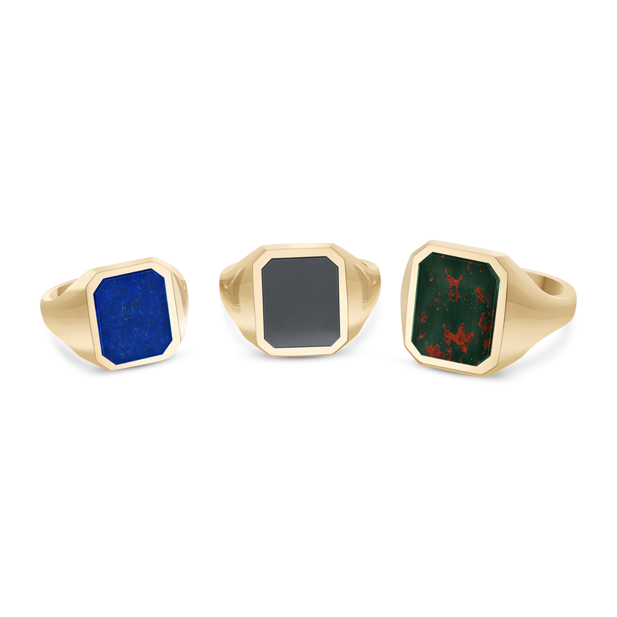 Stone Set Portrait Signet Ring