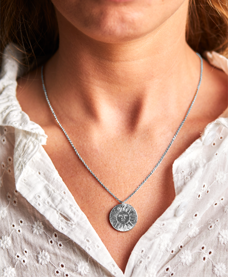 Sterling Silver Round Pendant