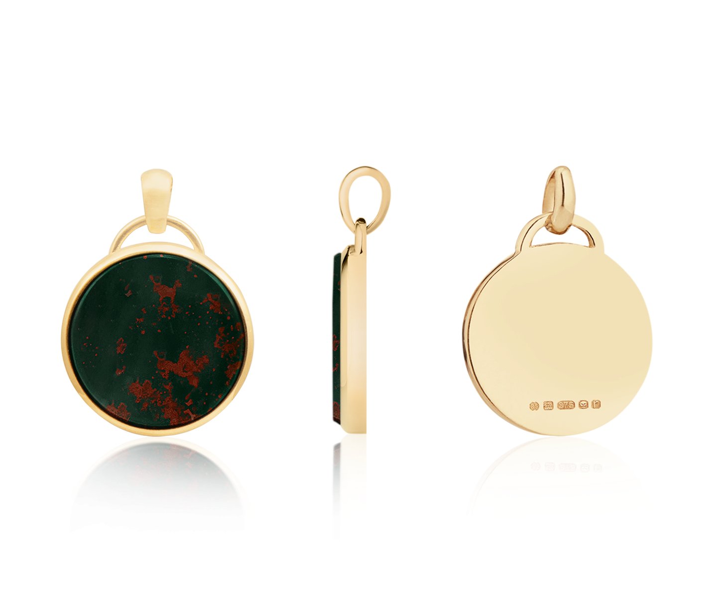 Stone Set Round Pendant