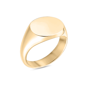 Landscape Oval Signet Ring