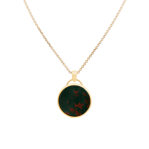 Stone Set Round Pendant