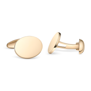 9ct Yellow Gold Cufflinks, Swivel Back