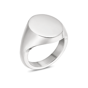 Sterling Silver Oxford 55 Signet Ring