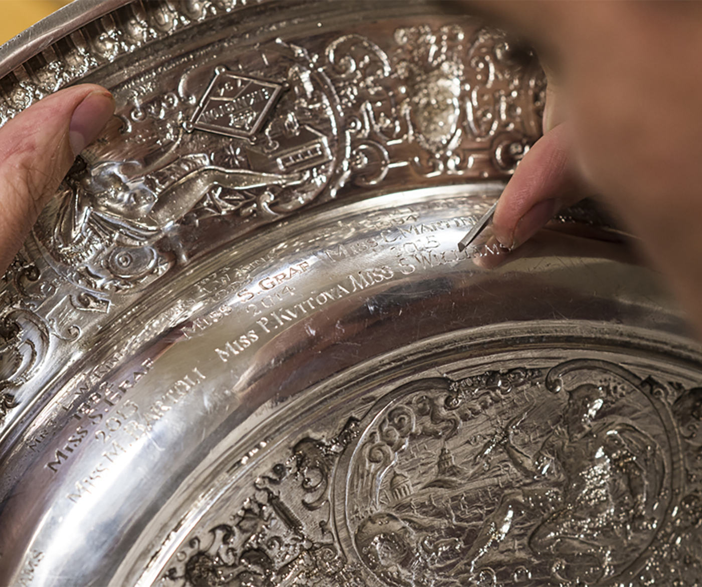 Roman Zoltowski: 35 years of engraving Wimbledon